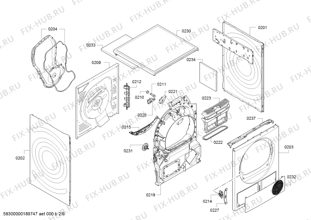 Схема №5 WTW874B8SN SelfCleaning Condenser с изображением Кабель для электросушки Bosch 10000796