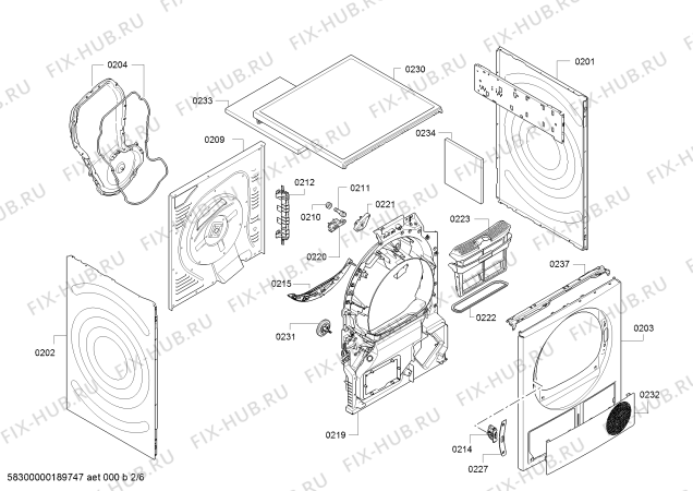 Схема №5 WTW874B8SN SelfCleaning Condenser с изображением Кабель для сушилки Bosch 10000795