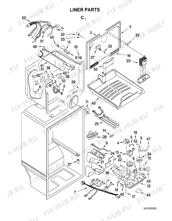 Схема №4 ARG 477 с изображением Шуруп для холодильника Whirlpool 481250218665