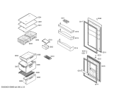 Схема №3 CK268N70 с изображением Вкладыш в панель для холодильной камеры Bosch 00707654