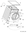 Схема №4 LOS 7011 с изображением Крышечка для стиралки Whirlpool 482000097703