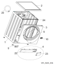 Схема №4 LOS 7010 с изображением Винтик для стиралки Whirlpool 482000019811