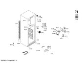 Схема №3 KD42VX00NE с изображением Дверь для холодильника Siemens 00244959