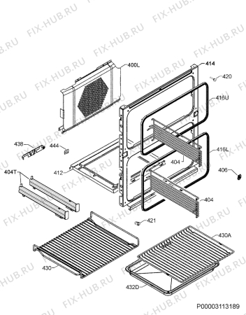 Схема №1 OV23 902-452-01 с изображением Железный лист для электропечи Aeg 8087937010