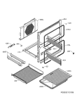 Схема №1 OV23 902-452-01 с изображением Корпусная деталь для плиты (духовки) Aeg 8086856013
