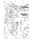 Схема №2 ADG 4340 с изображением Модуль (плата) управления для электропосудомоечной машины Whirlpool 481221478383