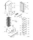 Схема №1 AFB 630/H с изображением Корпусная деталь для холодильника Whirlpool 481244028956