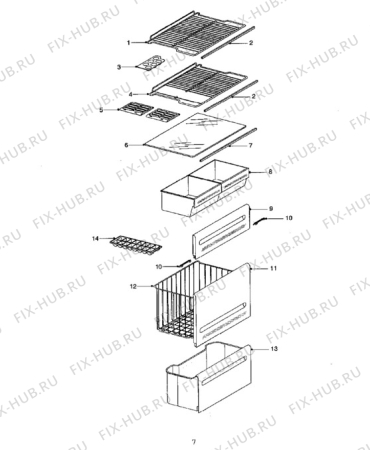 Взрыв-схема стиральной машины Tricity Bendix FD934W - Схема узла Furniture