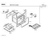 Схема №3 HBN2751EU с изображением Передняя часть корпуса для духового шкафа Bosch 00434074