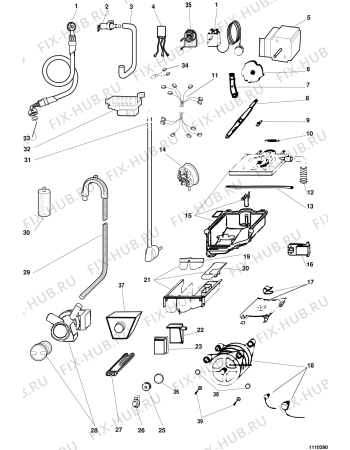 Схема №3 WS630TXR (F015104) с изображением Помпа для стиралки Indesit C00053913