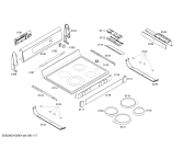 Схема №3 HES252U с изображением Монтажный набор для плиты (духовки) Bosch 00496906
