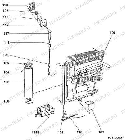 Взрыв-схема холодильника Electrolux RM4235 - Схема узла C20 Cold, User manual E