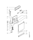 Схема №1 FAV50703W с изображением Панель для посудомоечной машины Aeg 1118098001