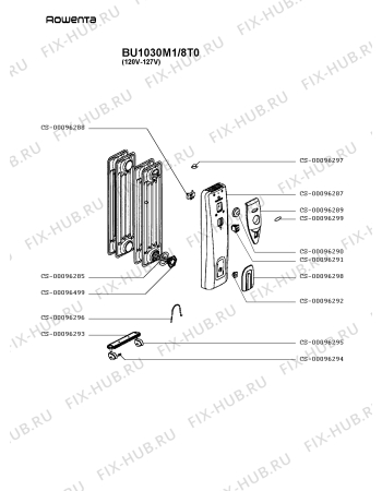 Схема №1 BU1010M0/8T0 с изображением Выпрямитель для обогревателя (вентилятора) Rowenta CS-00096297
