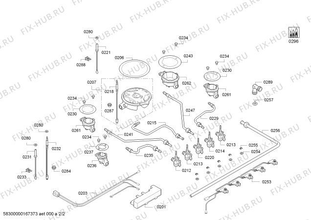 Взрыв-схема плиты (духовки) Siemens EP718QB91Y 4G+1W SE T70F 2011 - Схема узла 02