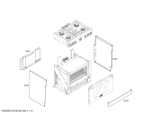 Схема №7 P364GLCLP с изображением Рамка для духового шкафа Bosch 00445817
