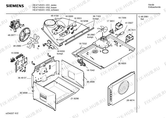 Схема №5 HB44055 с изображением Планка для духового шкафа Siemens 00367165