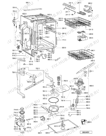 Схема №2 GSIK 6584 IN -n.prod с изображением Обшивка для электропосудомоечной машины Whirlpool 481245373569