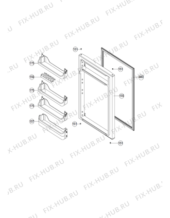 Схема №4 PRC 838 A++ с изображением Шуруп для холодильной камеры Whirlpool 488000533904