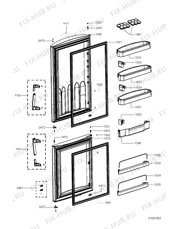 Схема №3 ARC 8120 с изображением Панель управления для холодильника Whirlpool 481221479491
