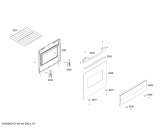 Схема №5 FN102P11SC с изображением Передняя панель для плиты (духовки) Bosch 00702947