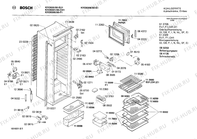 Схема №2 KIV2830 с изображением Рамка для холодильной камеры Bosch 00116596