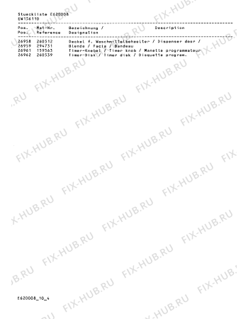 Схема №5 EW156110 Balay TS871 с изображением Труба для состава Bosch 00294710