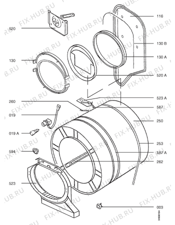 Схема №4 LTHT309 с изображением Запчасть Aeg 8991120990397