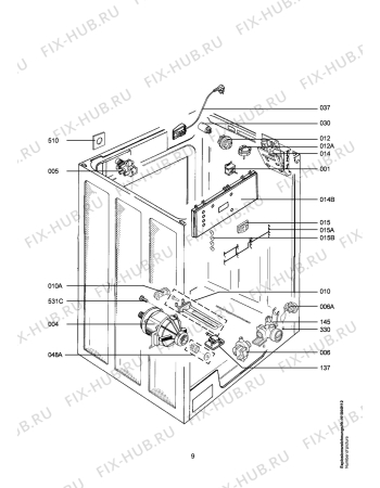 Взрыв-схема стиральной машины Aeg LAV7450 - Схема узла Electrical equipment 268