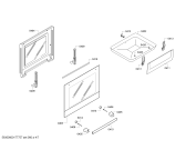 Схема №7 HR64D233T с изображением Фронтальное стекло для электропечи Siemens 00712112