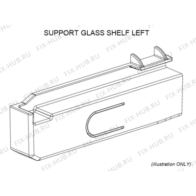 Корпусная деталь для холодильника Indesit C00325037 в гипермаркете Fix-Hub