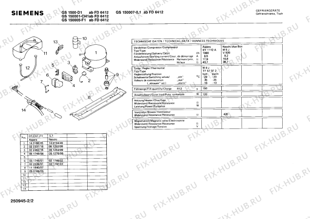 Схема №2 0705124150 GSN120 с изображением Терморегулятор для холодильника Bosch 00080733