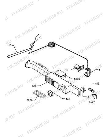 Взрыв-схема холодильника Zanussi ZF4YEL - Схема узла Refrigerator electrical equipment