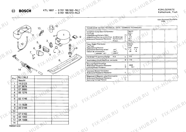 Взрыв-схема холодильника Bosch 0701165573 KTL1607 - Схема узла 02