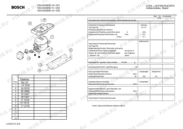 Схема №3 KSU4330NE с изображением Панель для холодильной камеры Bosch 00266768