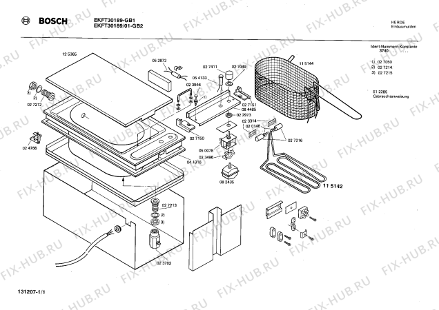 Схема №1 0750302048 EKMS382 с изображением Боковая часть корпуса для духового шкафа Bosch 00027150
