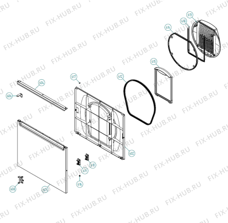 Схема №3 STR533 - SB8564   -White (900002550, TD25.3) с изображением Декоративная панель для стиралки Gorenje 270893