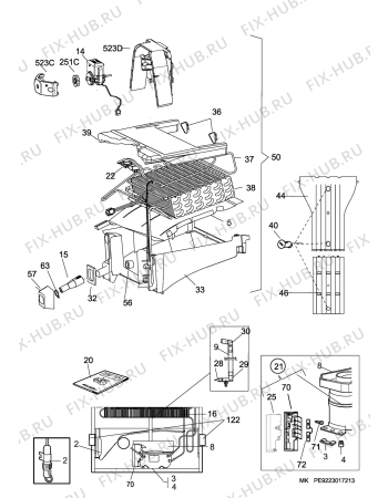 Взрыв-схема холодильника Husqvarna Electrolux QT3662W - Схема узла C10 Cold, users manual