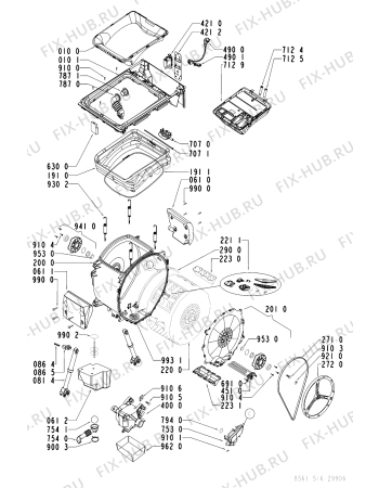 Схема №2 AWA 5106 с изображением Декоративная панель для стиралки Whirlpool 481245214507