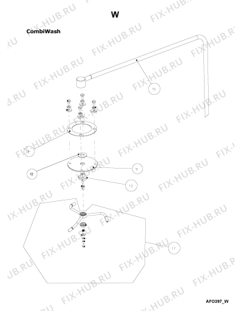 Схема №24 AFO 397 с изображением Запчасть для составляющей Whirlpool 483286011748