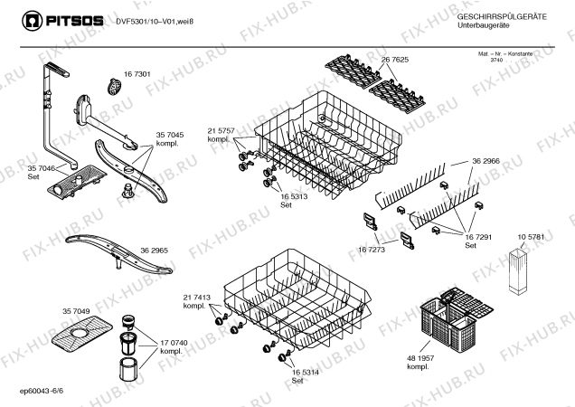 Схема №4 DVF5301 с изображением Рамка для посудомойки Bosch 00366027