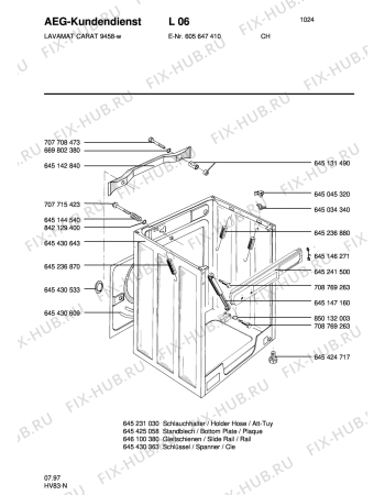 Взрыв-схема стиральной машины Aeg LAV9458 - Схема узла Housing 001