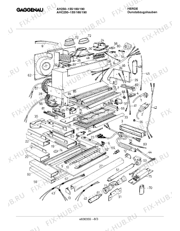 Схема №6 AH250190 с изображением Противень для вытяжки Bosch 00210991