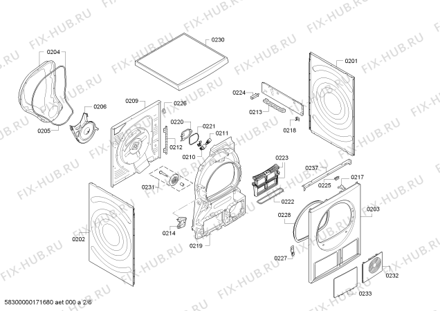 Схема №6 WT46W39A Extraklasse iQ 590 selfCleaning condenser с изображением Панель управления для сушильной машины Siemens 00746820