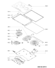 Схема №1 AKT 892/IX с изображением Поверхность для электропечи Whirlpool 481244030018