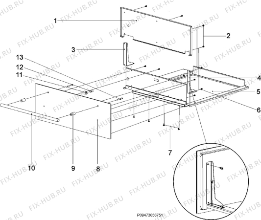 Взрыв-схема микроволновой печи Electrolux WS210SP - Схема узла Section 4