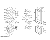 Схема №2 KGP39371 с изображением Дверь для холодильника Bosch 00245598