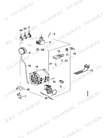 Взрыв-схема стиральной машины Zanussi TL404 - Схема узла Electrical equipment 268