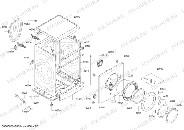 Схема №4 WM14E497FG iQ300 varioPerfect с изображением Панель управления для стиралки Siemens 11005260