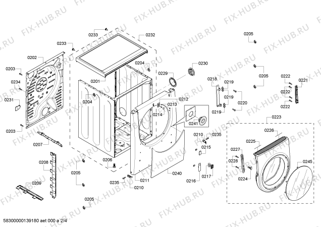 Схема №3 WTMC8321CN Nexxt 800 Series с изображением Декоративная панель для сушилки Bosch 00479010